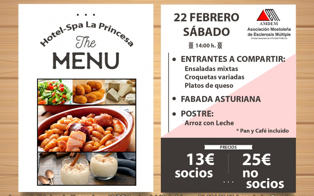 Almuerzo de Fabada Asturiana – 22 de Febrero